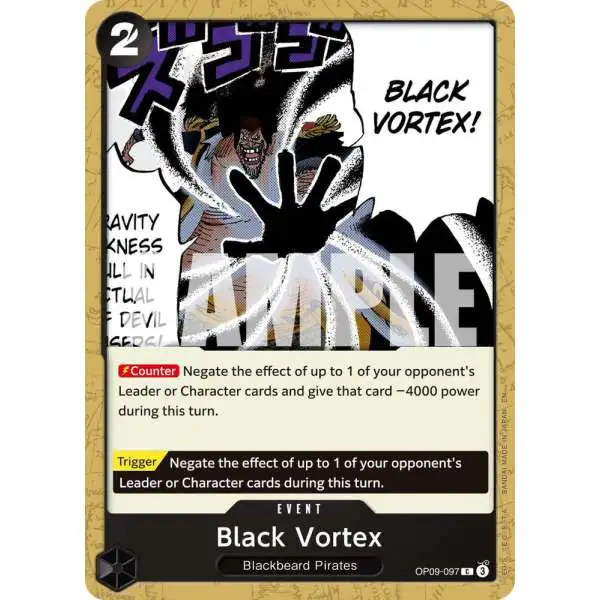 One Piece Trading Card Game Premium Booster -The Best- Vol. 2 Common Black Vortex OP09-097 [Reprint]