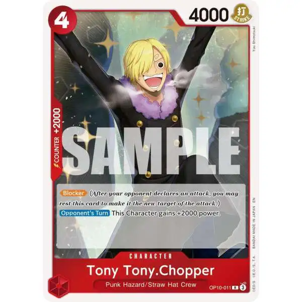 One Piece Trading Card Game Premium Booster -The Best- Vol. 2 Rare Tony Tony.Chopper OP10-011 [Reprint]