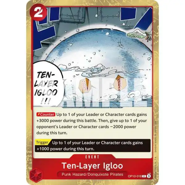 One Piece Trading Card Game Premium Booster -The Best- Vol. 2 Common Ten-Layer Igloo OP10-018 [Pirate Foil]