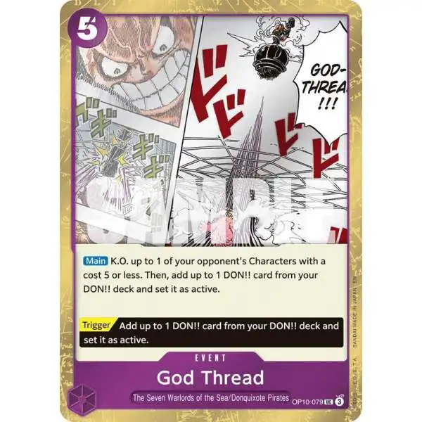 One Piece Trading Card Game Premium Booster -The Best- Vol. 2 Uncommon God Thread OP10-079 [Pirate Foil]