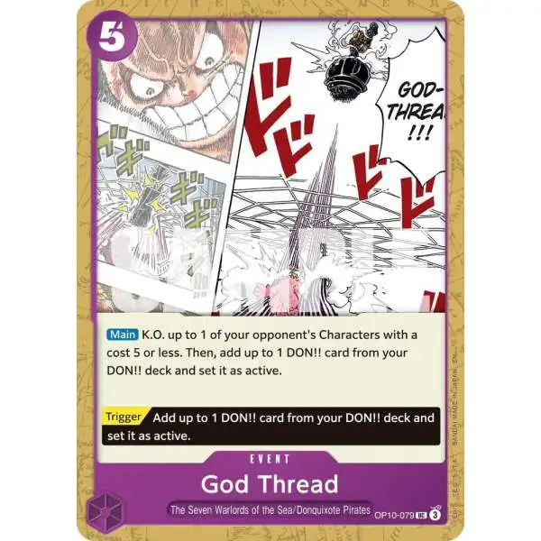 One Piece Trading Card Game Premium Booster -The Best- Vol. 2 Uncommon God Thread OP10-079 [Reprint]