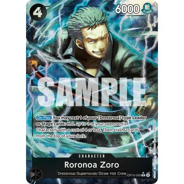 One Piece Trading Card Game Premium Booster -The Best- Vol. 2 Rare Roronoa Zoro - OP10-095 OP10-095 [Alternate Art]