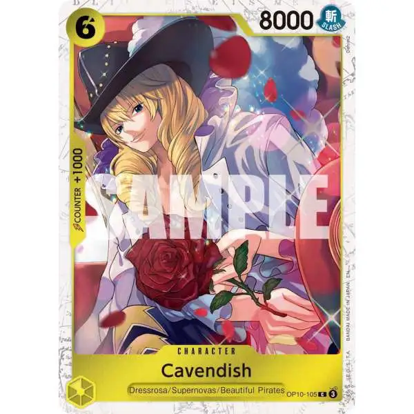 One Piece Trading Card Game Premium Booster -The Best- Vol. 2 Common Cavendish - OP10-105 OP10-105 [Pirate Foil]