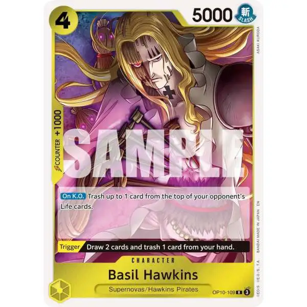 One Piece Trading Card Game Premium Booster -The Best- Vol. 2 Rare Basil Hawkins - OP10-109 OP10-109 [Reprint]