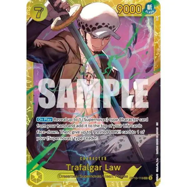 One Piece Trading Card Game Premium Booster -The Best- Vol. 2 Secret Rare Trafalgar Law - OP10-119 OP10-119 [Reprint]