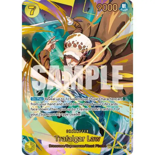 One Piece Trading Card Game Premium Booster -The Best- Vol. 2 Secret Rare Trafalgar Law - OP10-119 OP10-119 [SP]