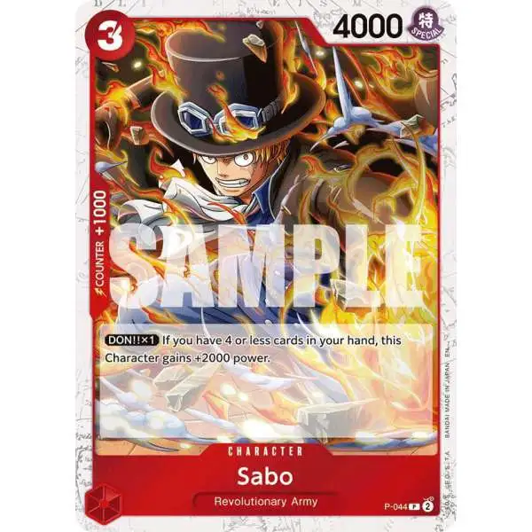 One Piece Trading Card Game Premium Booster -The Best- Vol. 2 Promo Sabo - P-044 P-044 [Pirate Foil]