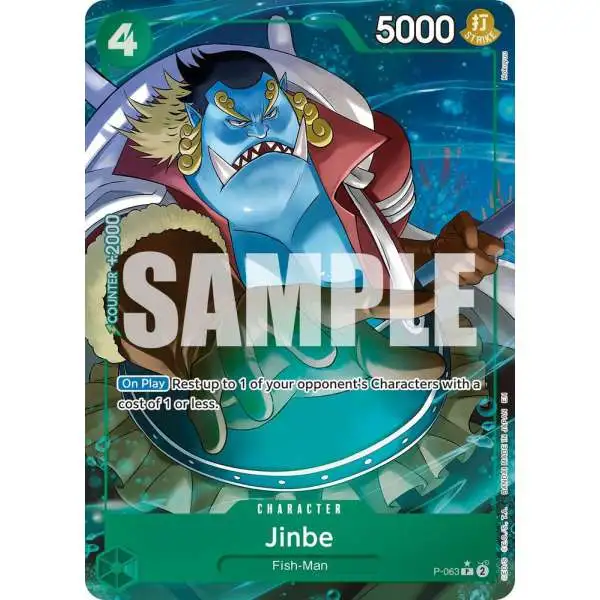 One Piece Trading Card Game Premium Booster -The Best- Vol. 2 Promo Jinbe - P-063 P-063 [Alternate Art]