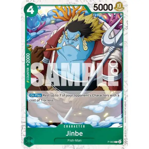 One Piece Trading Card Game Premium Booster -The Best- Vol. 2 Promo Jinbe - P-063 P-063 [Pirate Foil]