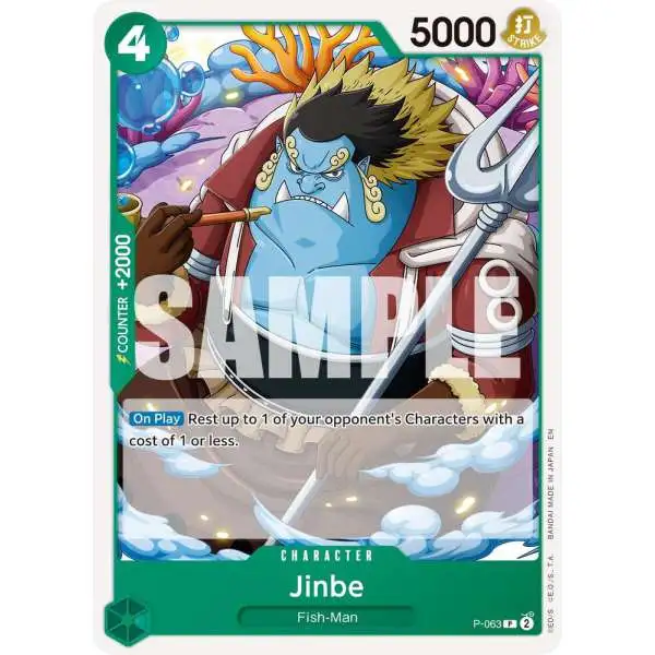 One Piece Trading Card Game Premium Booster -The Best- Vol. 2 Promo Jinbe - P-063 P-063 [Reprint]