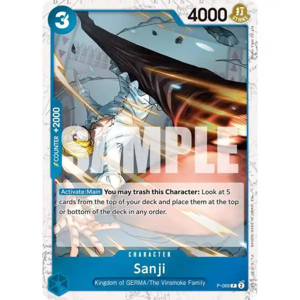 One Piece Trading Card Game Premium Booster -The Best- Vol. 2 Promo Sanji - P-068 P-068 [Pirate Foil]