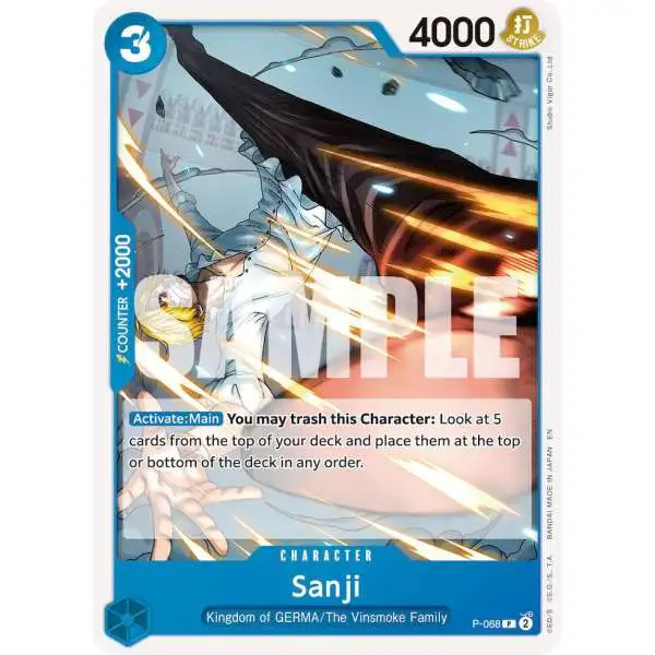 One Piece Trading Card Game Premium Booster -The Best- Vol. 2 Promo Sanji - P-068 P-068 [Reprint]
