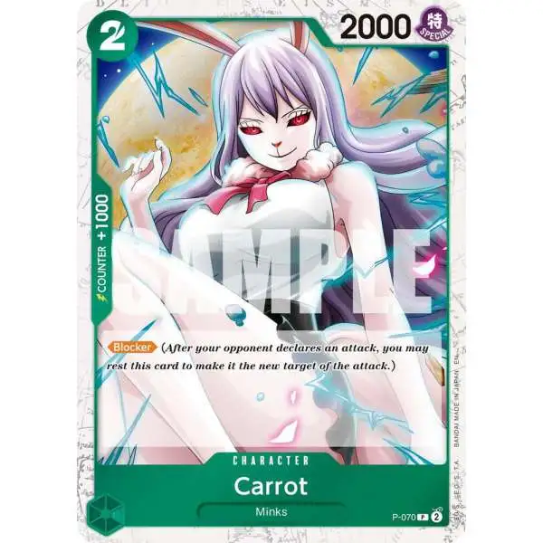 One Piece Trading Card Game Premium Booster -The Best- Vol. 2 Promo Carrot - P-070 P-070 [Pirate Foil]