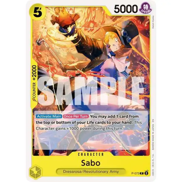 One Piece Trading Card Game Premium Booster -The Best- Vol. 2 Promo Sabo - P-073 P-073 [Reprint]