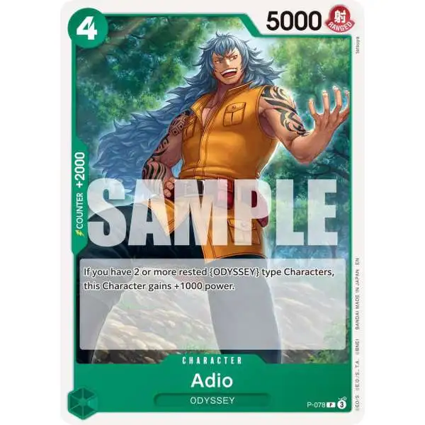 One Piece Trading Card Game Premium Booster -The Best- Vol. 2 Promo Adio P-078
