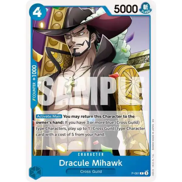 One Piece Trading Card Game Premium Booster -The Best- Vol. 2 Promo Dracule Mihawk - P-081 P-081 [Reprint]