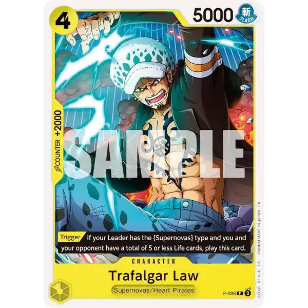 One Piece Trading Card Game Premium Booster -The Best- Vol. 2 Promo Trafalgar Law - P-088 P-088 [Reprint]