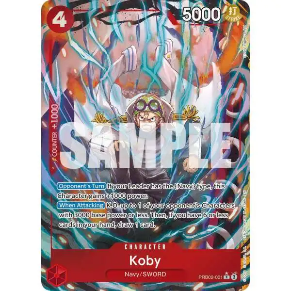 One Piece Trading Card Game Premium Booster -The Best- Vol. 2 Rare Koby PRB02-001 [Alternate Art]