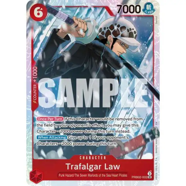 One Piece Trading Card Game Premium Booster -The Best- Vol. 2 Super Rare Trafalgar Law - PRB02-002 PRB02-002