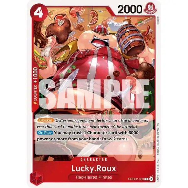 One Piece Trading Card Game Premium Booster -The Best- Vol. 2 Rare Lucky.Roux PRB02-003