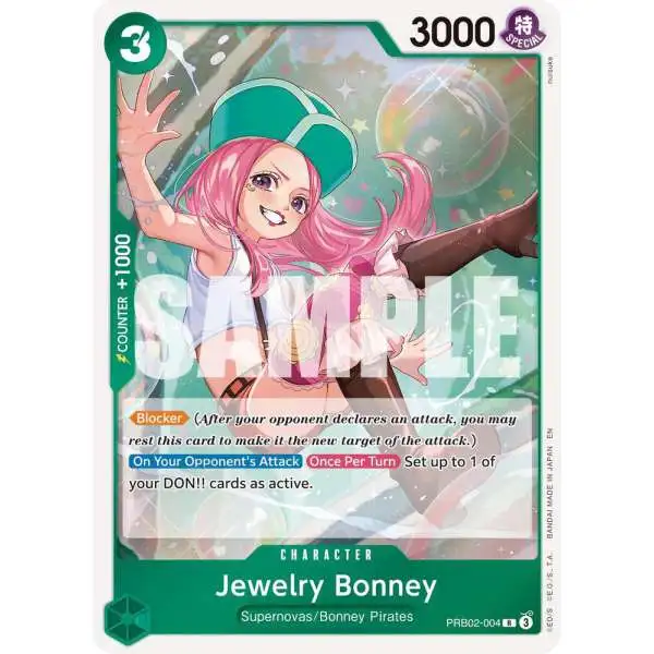 One Piece Trading Card Game Premium Booster -The Best- Vol. 2 Rare Jewelry Bonney -PRB02-004 PRB02-004