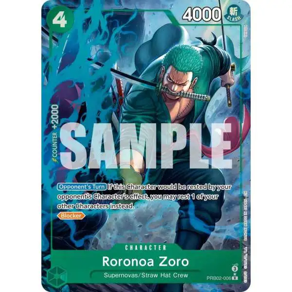 One Piece Trading Card Game Premium Booster -The Best- Vol. 2 Rare Roronoa Zoro - PRB02-006 PRB02-006 [Alternate Art]