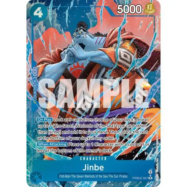 One Piece Trading Card Game Premium Booster -The Best- Vol. 2 Rare Jinbe - PRB02-007 PRB02-007 [Alternate Art]
