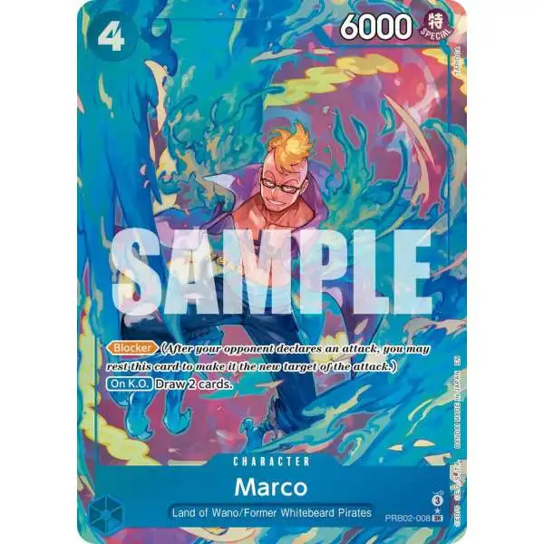 One Piece Trading Card Game Premium Booster -The Best- Vol. 2 Super Rare Marco PRB02-008 [Alternate Art]