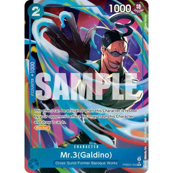 One Piece Trading Card Game Premium Booster -The Best- Vol. 2 Rare Mr.3 PRB02-009 [Galdino Alternate Art]