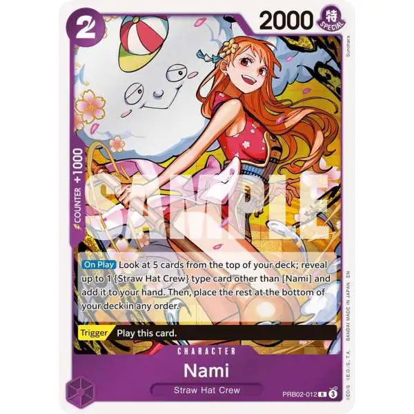 One Piece Trading Card Game Premium Booster -The Best- Vol. 2 Rare Nami PRB02-012