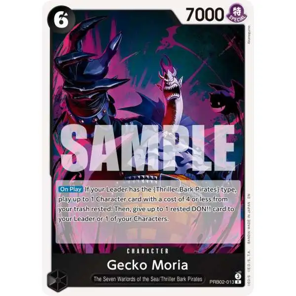 One Piece Trading Card Game Premium Booster -The Best- Vol. 2 Rare Gecko Moria PRB02-013