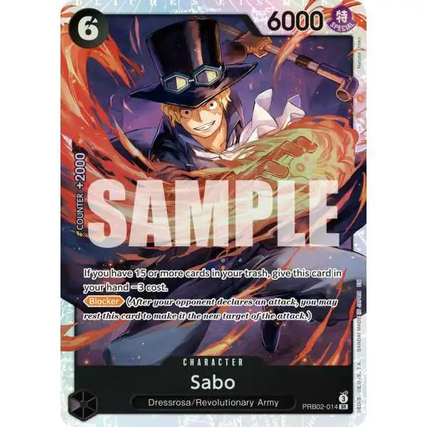 One Piece Trading Card Game Premium Booster -The Best- Vol. 2 Super Rare Sabo - PRB02-014 PRB02-014