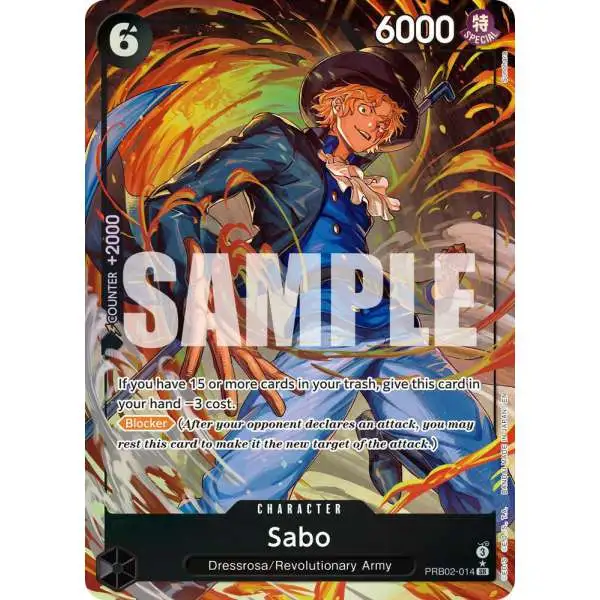 One Piece Trading Card Game Premium Booster -The Best- Vol. 2 Super Rare Sabo - PRB02-014 PRB02-014 [Alternate Art]