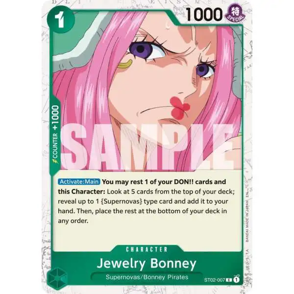 One Piece Trading Card Game Premium Booster -The Best- Vol. 2 Common Jewelry Bonney - ST02-007 ST02-007 [Pirate Foil]