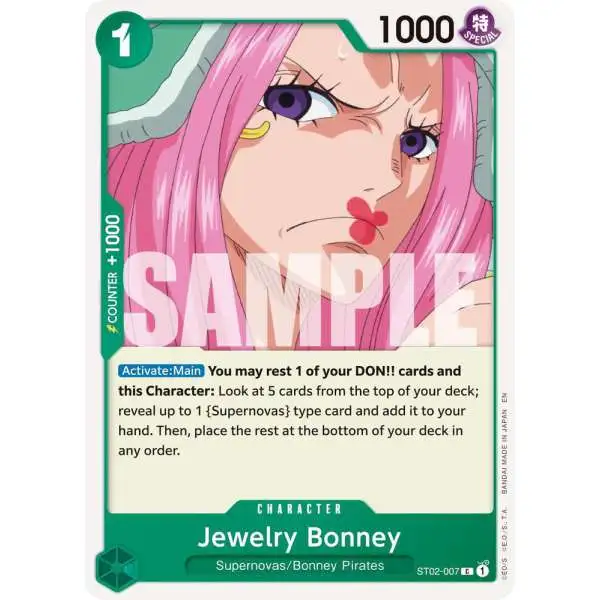 One Piece Trading Card Game Premium Booster -The Best- Vol. 2 Common Jewelry Bonney - ST02-007 ST02-007 [Reprint]