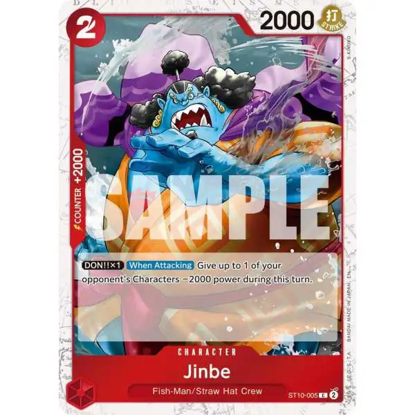 One Piece Trading Card Game Premium Booster -The Best- Vol. 2 Common Jinbe - ST10-005 ST10-005 [Pirate Foil]