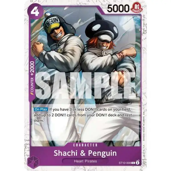 One Piece Trading Card Game Premium Booster -The Best- Vol. 2 Common Shachi & Penguin ST10-008 [Pirate Foil]