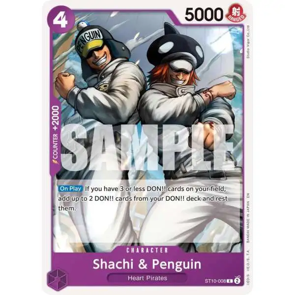 One Piece Trading Card Game Premium Booster -The Best- Vol. 2 Common Shachi & Penguin ST10-008 [Reprint]