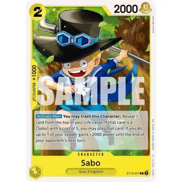 One Piece Trading Card Game Premium Booster -The Best- Vol. 2 Common Sabo - ST13-007 ST13-007 [Reprint]