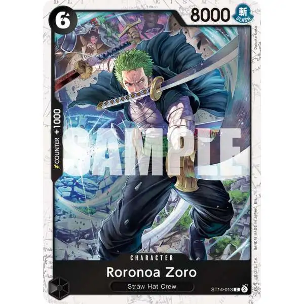 One Piece Trading Card Game Premium Booster -The Best- Vol. 2 Common Roronoa Zoro - ST14-013 ST14-013 [Pirate Foil]