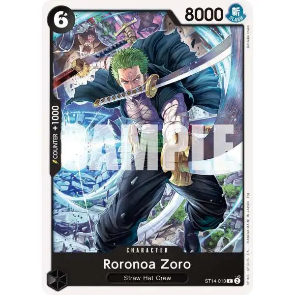 One Piece Trading Card Game Premium Booster -The Best- Vol. 2 Common Roronoa Zoro - ST14-013 ST14-013 [Reprint]