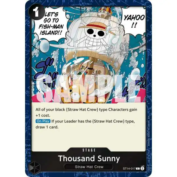 One Piece Trading Card Game Premium Booster -The Best- Vol. 2 Common Thousand Sunny ST14-017 [Pirate Foil]