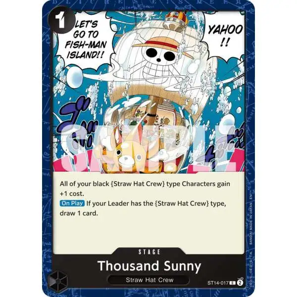 One Piece Trading Card Game Premium Booster -The Best- Vol. 2 Common Thousand Sunny ST14-017 [Reprint]