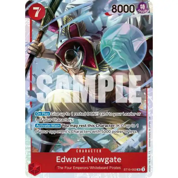 One Piece Trading Card Game Premium Booster -The Best- Vol. 2 Super Rare Edward.Newgate - ST15-002 ST15-002 [Reprint]