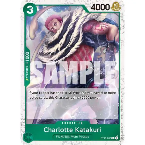 One Piece Trading Card Game Premium Booster -The Best- Vol. 2 Common Charlotte Katakuri ST16-003 [Pirate Foil]