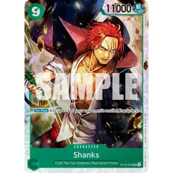 One Piece Trading Card Game Premium Booster -The Best- Vol. 2 Super Rare Shanks - ST16-004 ST16-004 [Reprint]
