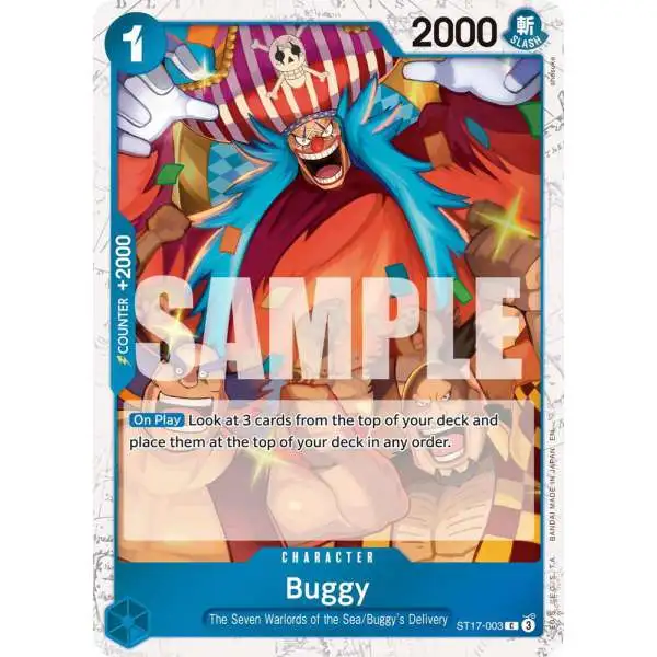 One Piece Trading Card Game Premium Booster -The Best- Vol. 2 Common Buggy - ST17-003 ST17-003 [Pirate Foil]