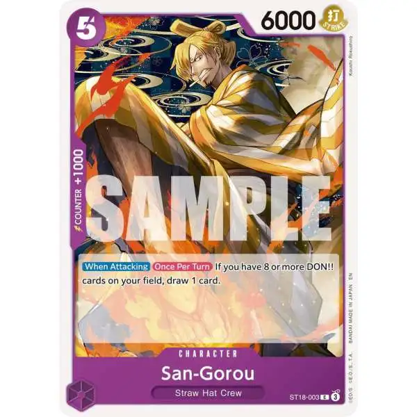 One Piece Trading Card Game Premium Booster -The Best- Vol. 2 Common San-Gorou ST18-003 [Reprint]