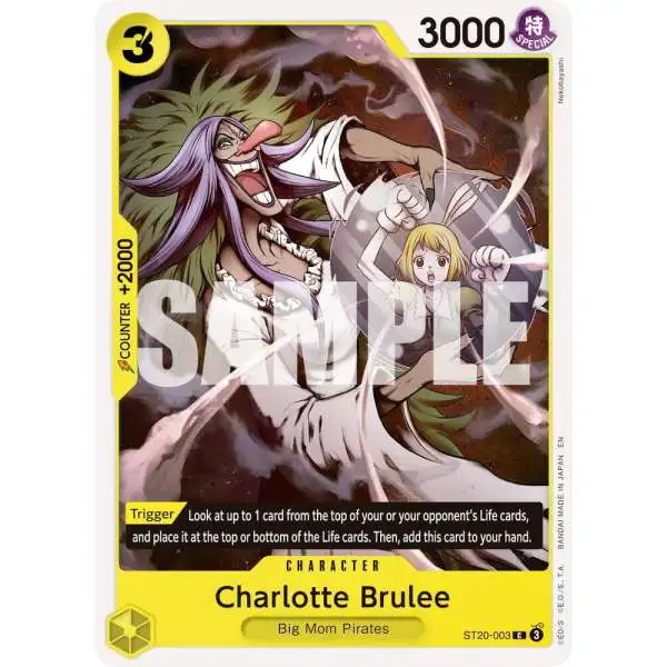 One Piece Trading Card Game Premium Booster -The Best- Vol. 2 Common Charlotte Brulee ST20-003 [Reprint]