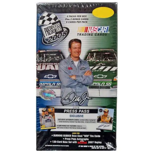 NASCAR Panini Press Pass '08 Trading Card BLASTER Box